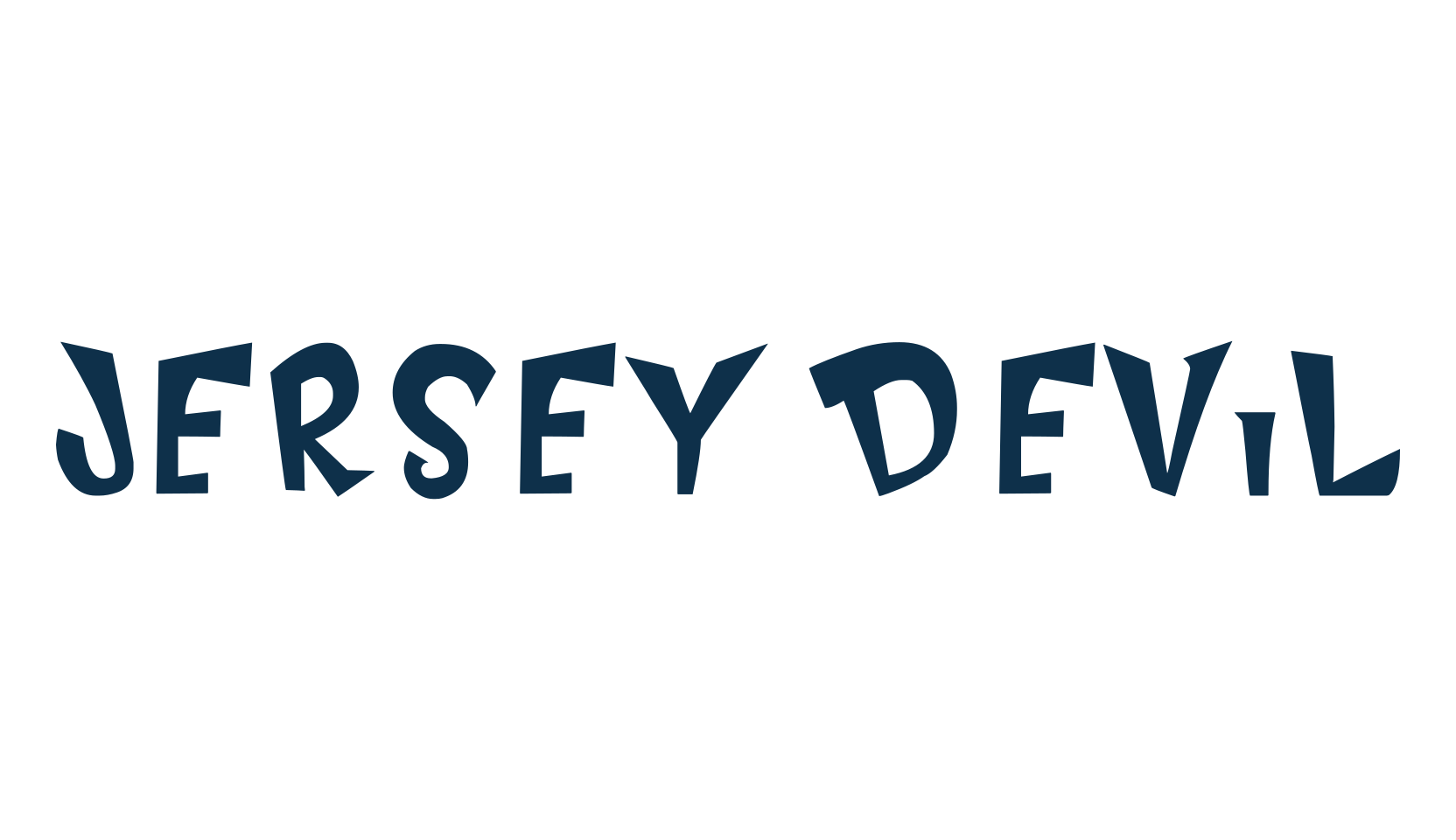 Jersey Devil, fancy cartoon decorative font preview