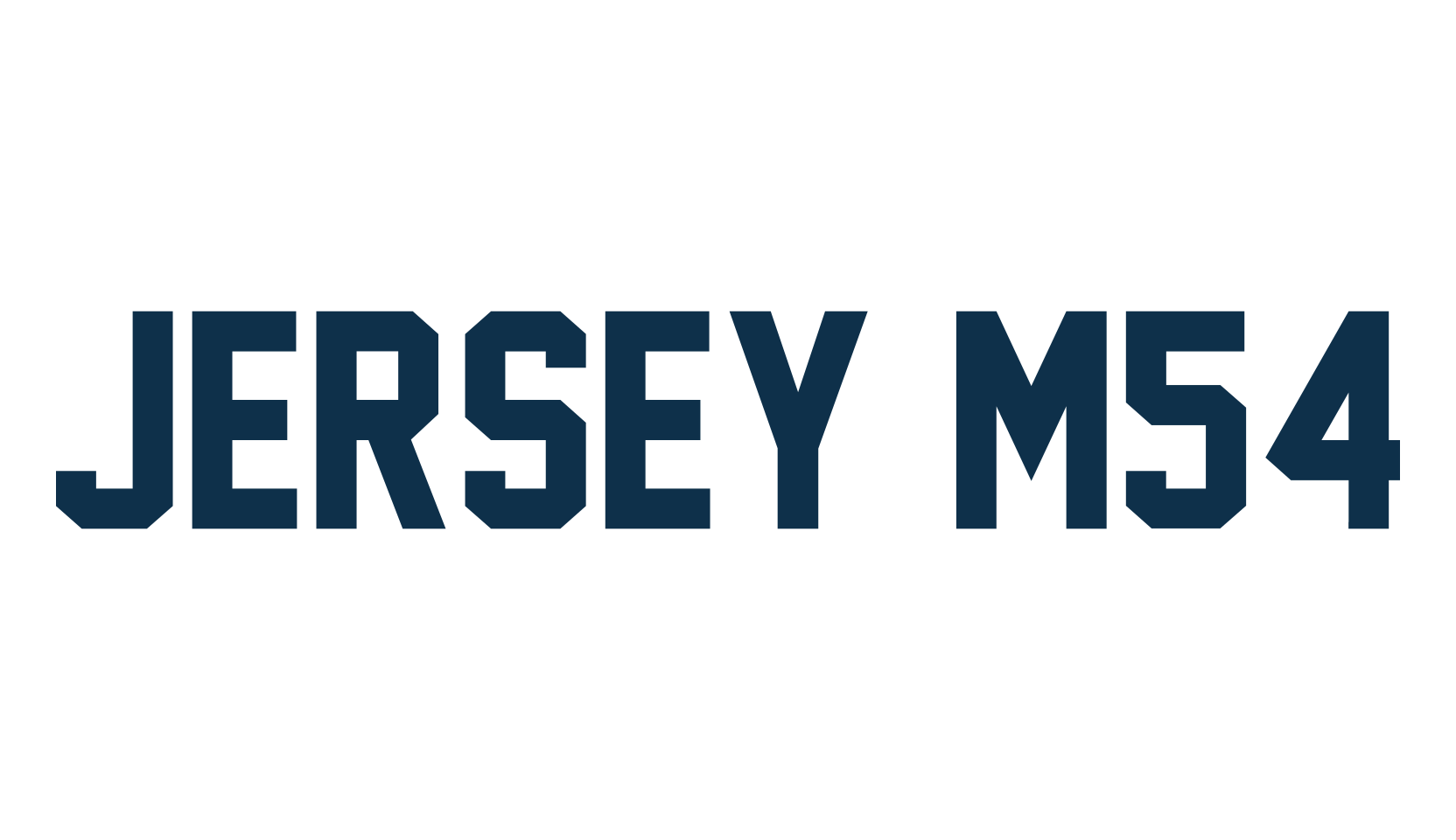 Jersey M54, fancy old school decorative font preview