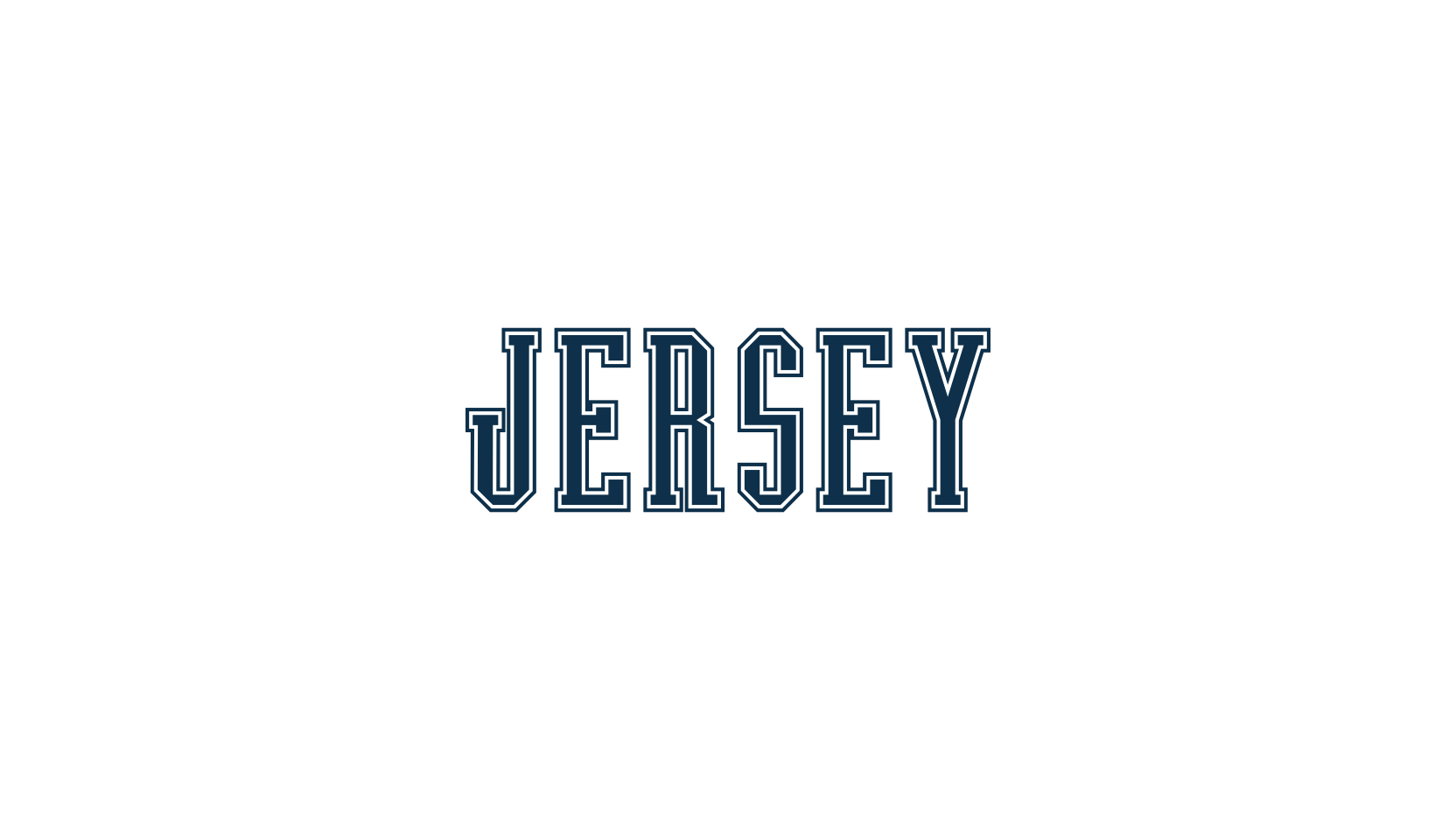 Jersey, fancy old school decorative font preview