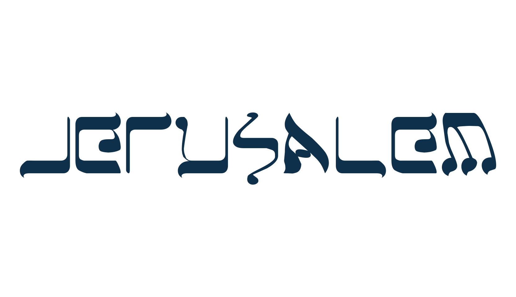 Jerusalem, fancy various foreign look font preview