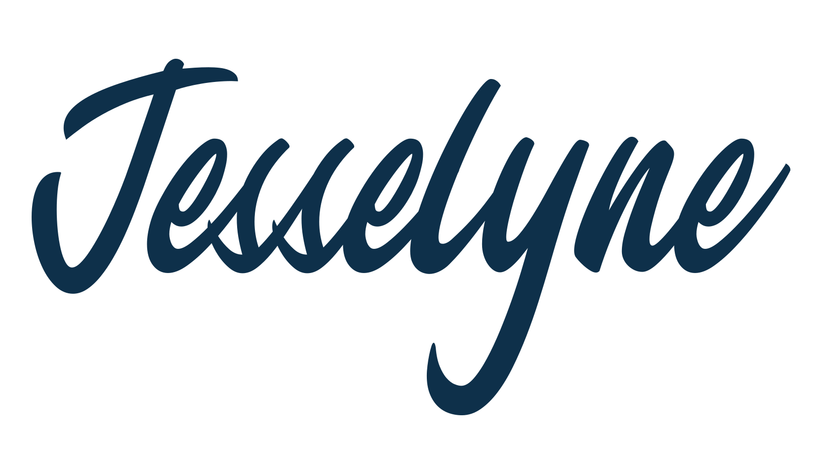 Jesselyne, handwriting font preview