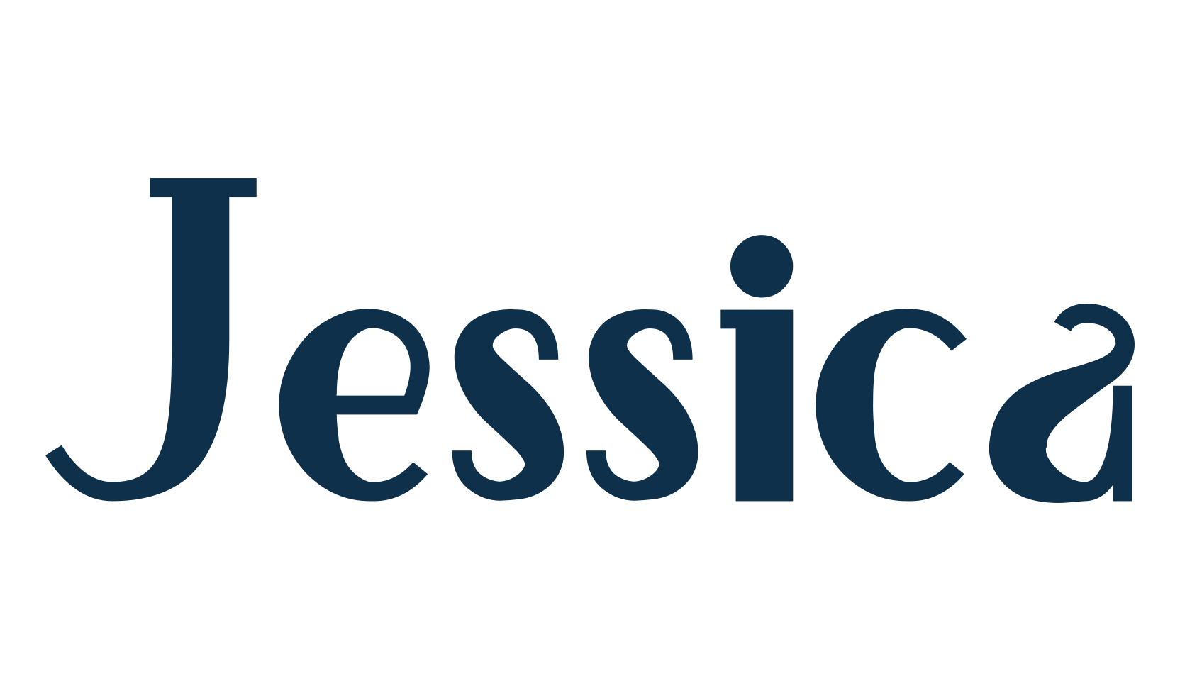 Jessica, retro font preview