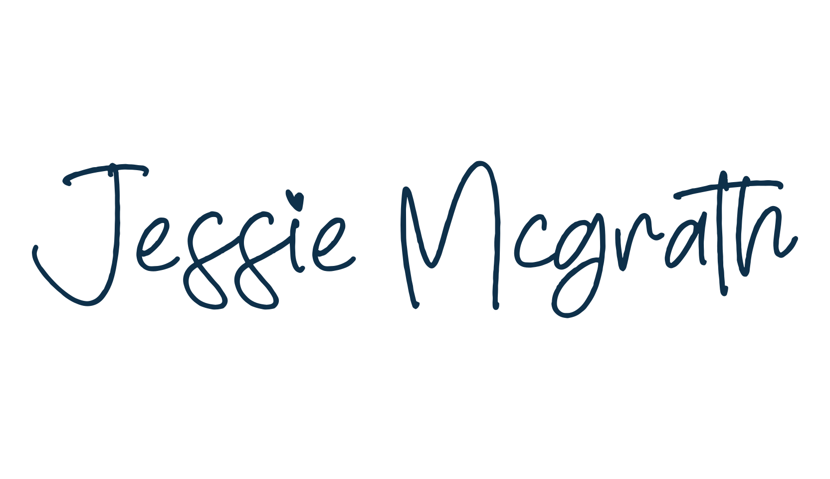 Jessie Mcgrath, handwriting font preview