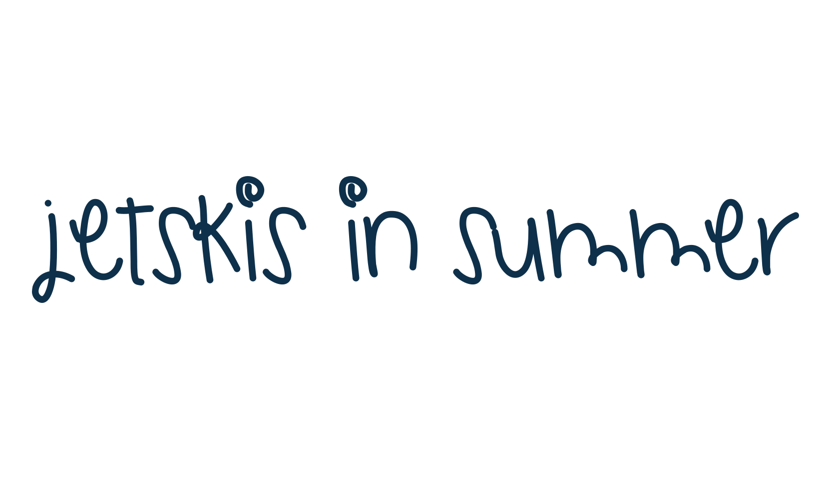 Jetskis In Summer, script handwritten fancy decorative calligraphy font preview