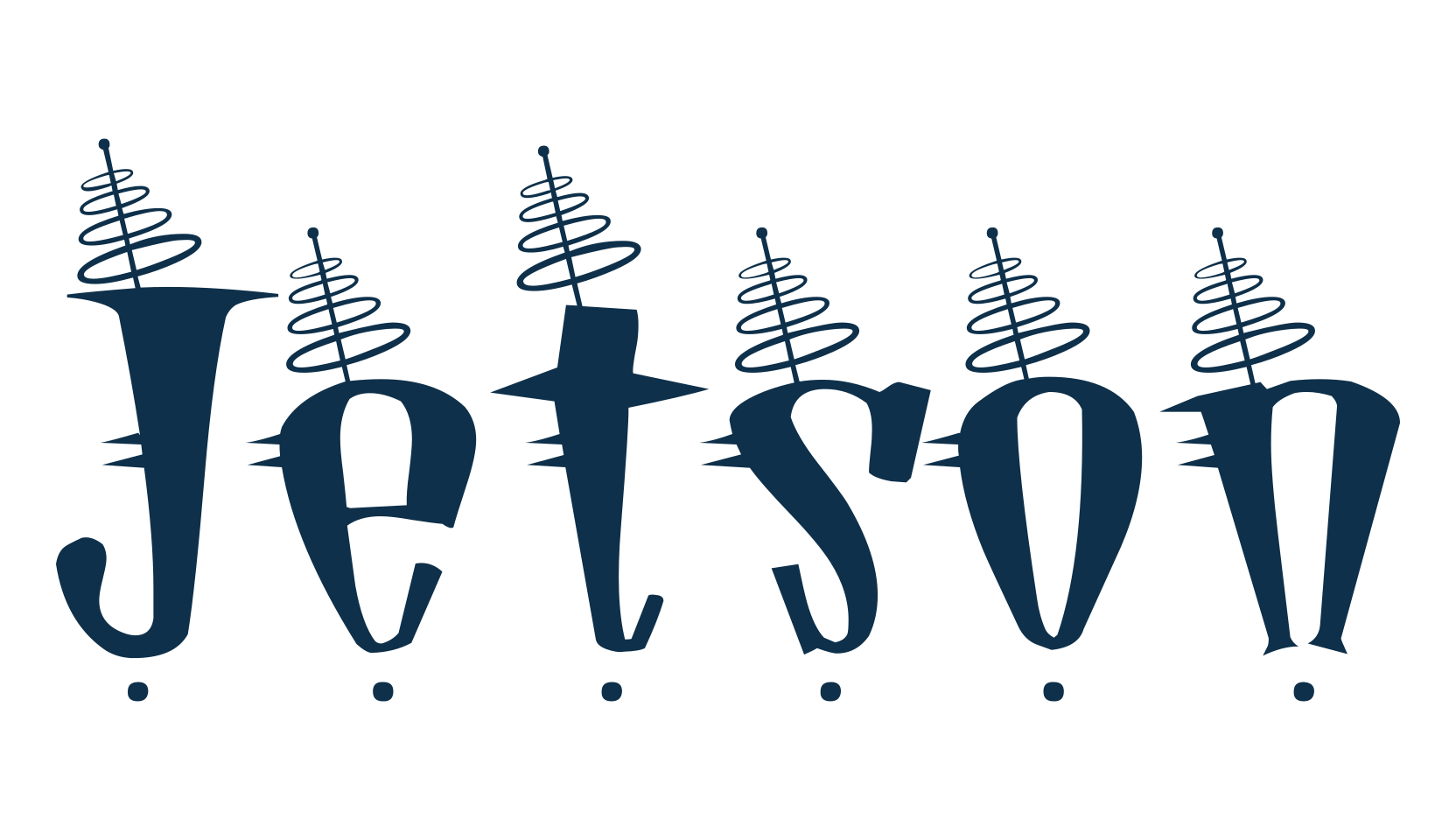 Jetson, fancy decorative font preview