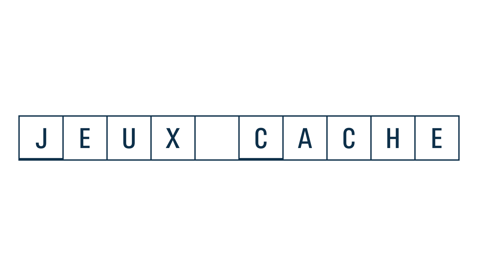 Jeux Cache, fancy various basic font preview