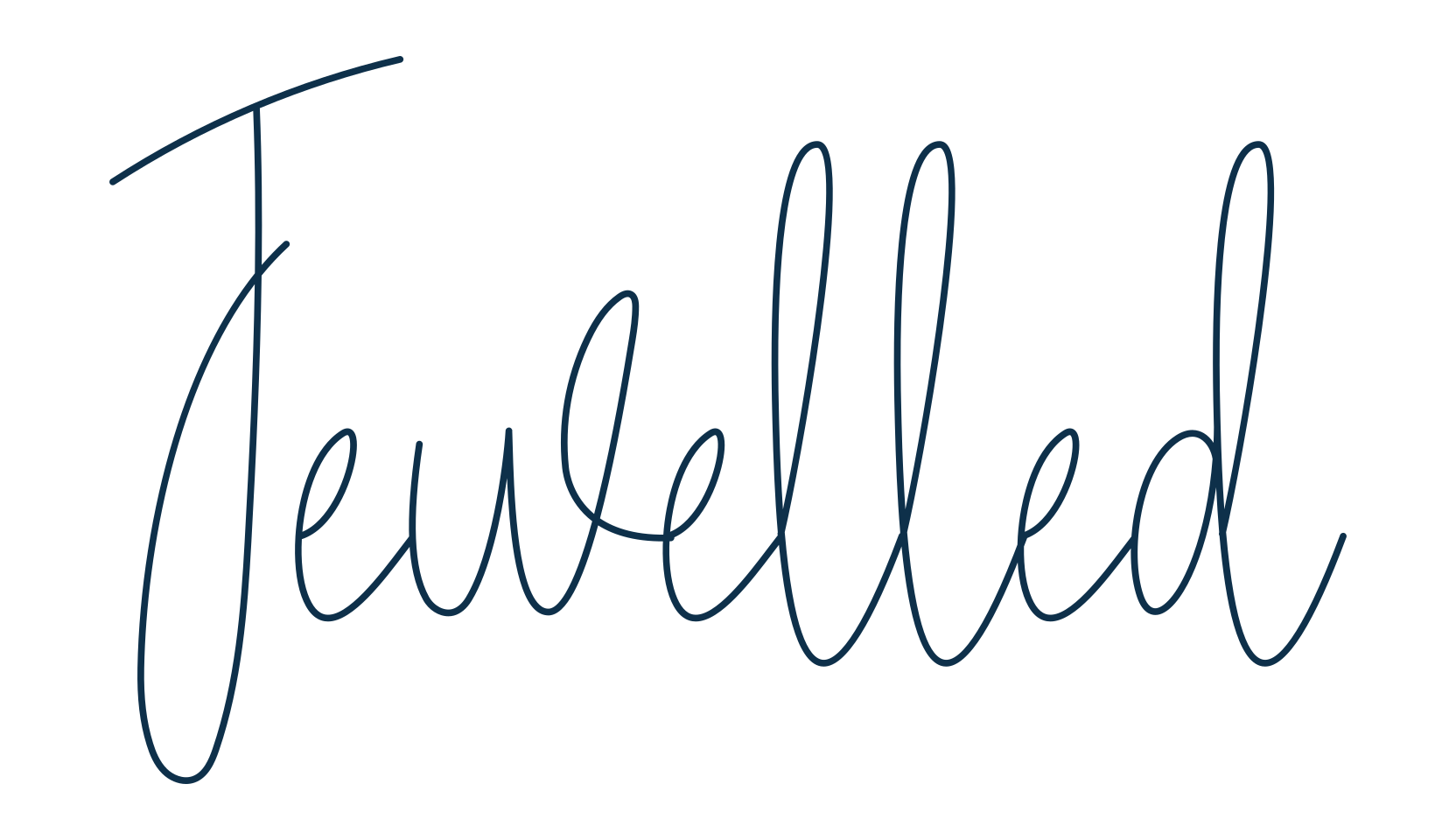 Jewelled, script handwritten fancy decorative calligraphy font preview