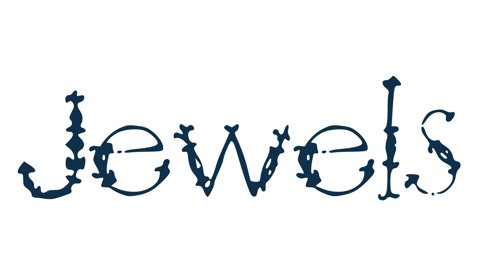 Jewels (jewels), fancy decorative font preview