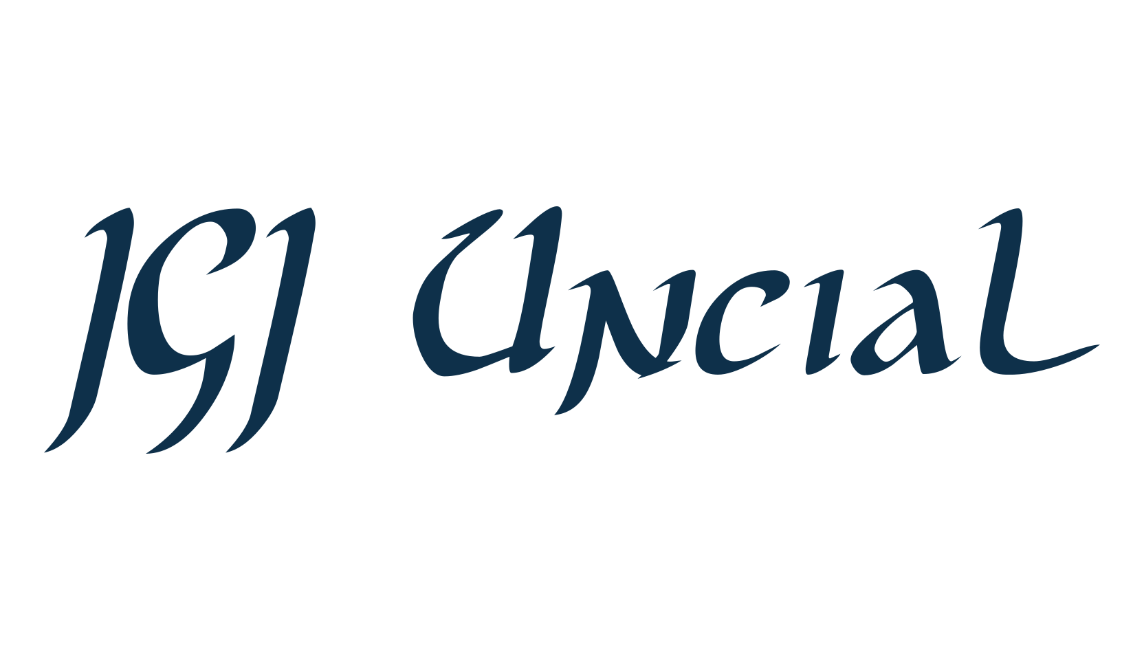 JGJ Uncial, gothic celtic font preview