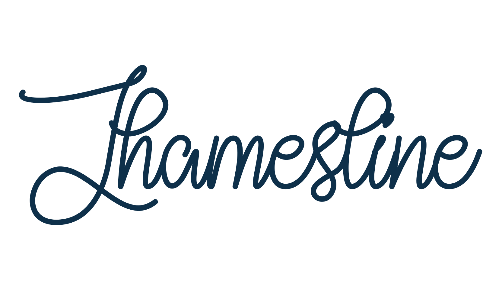 Jhamesline, fancy decorative font preview