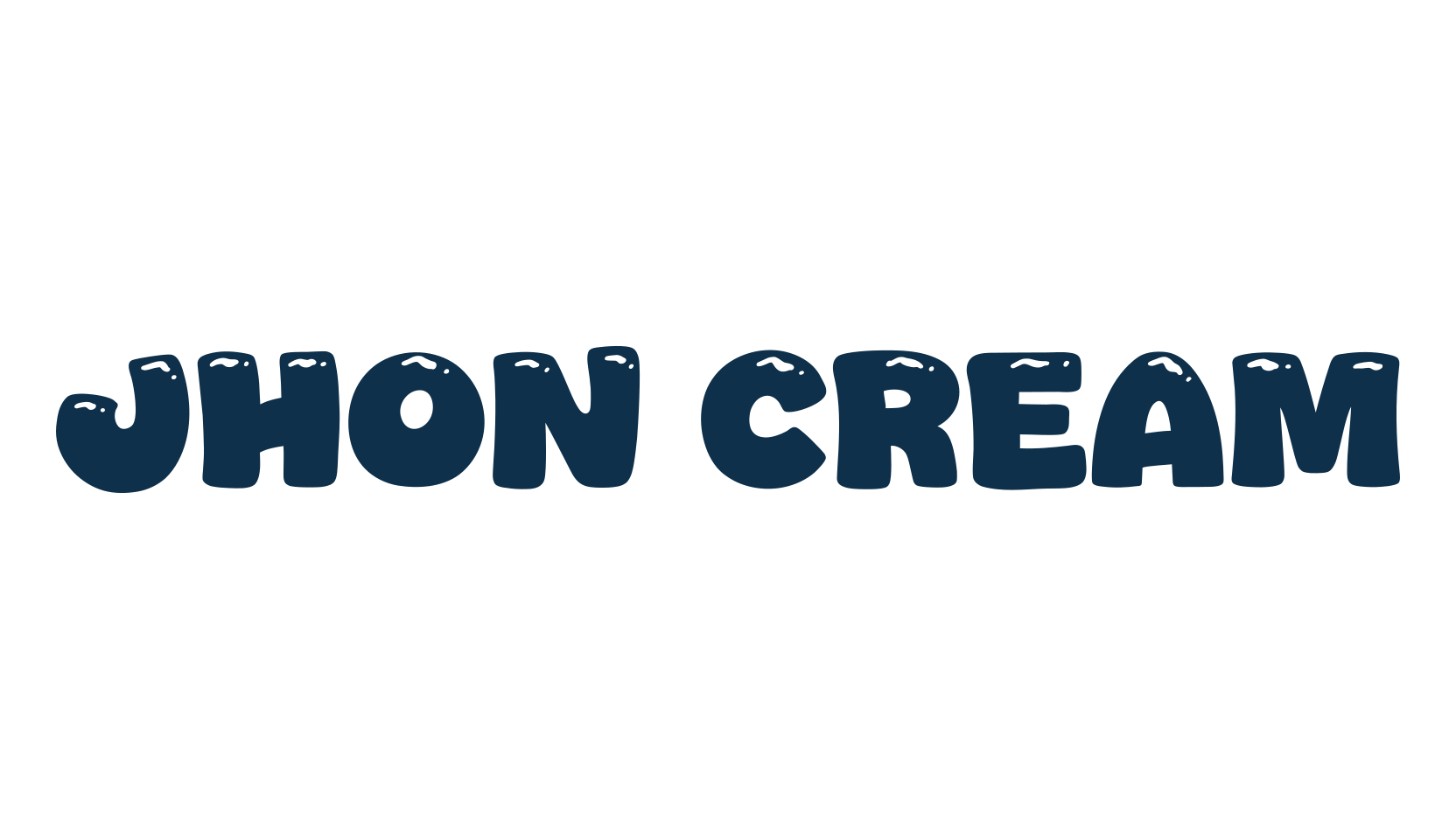 Jhon Cream, cartoon font preview