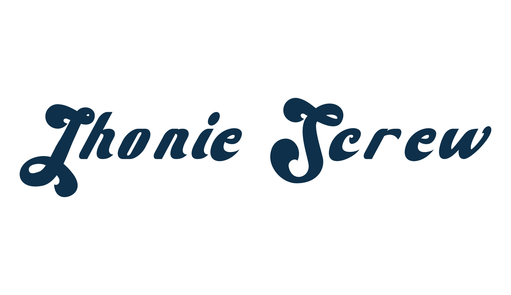 Jhonie Screw, old school font preview