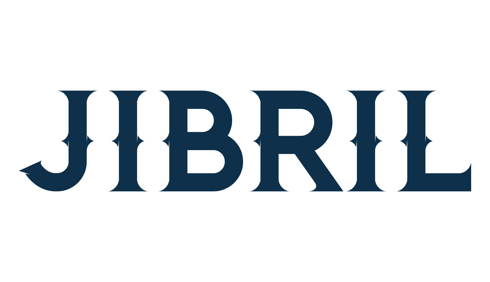 Jibril, fancy retro decorative font preview