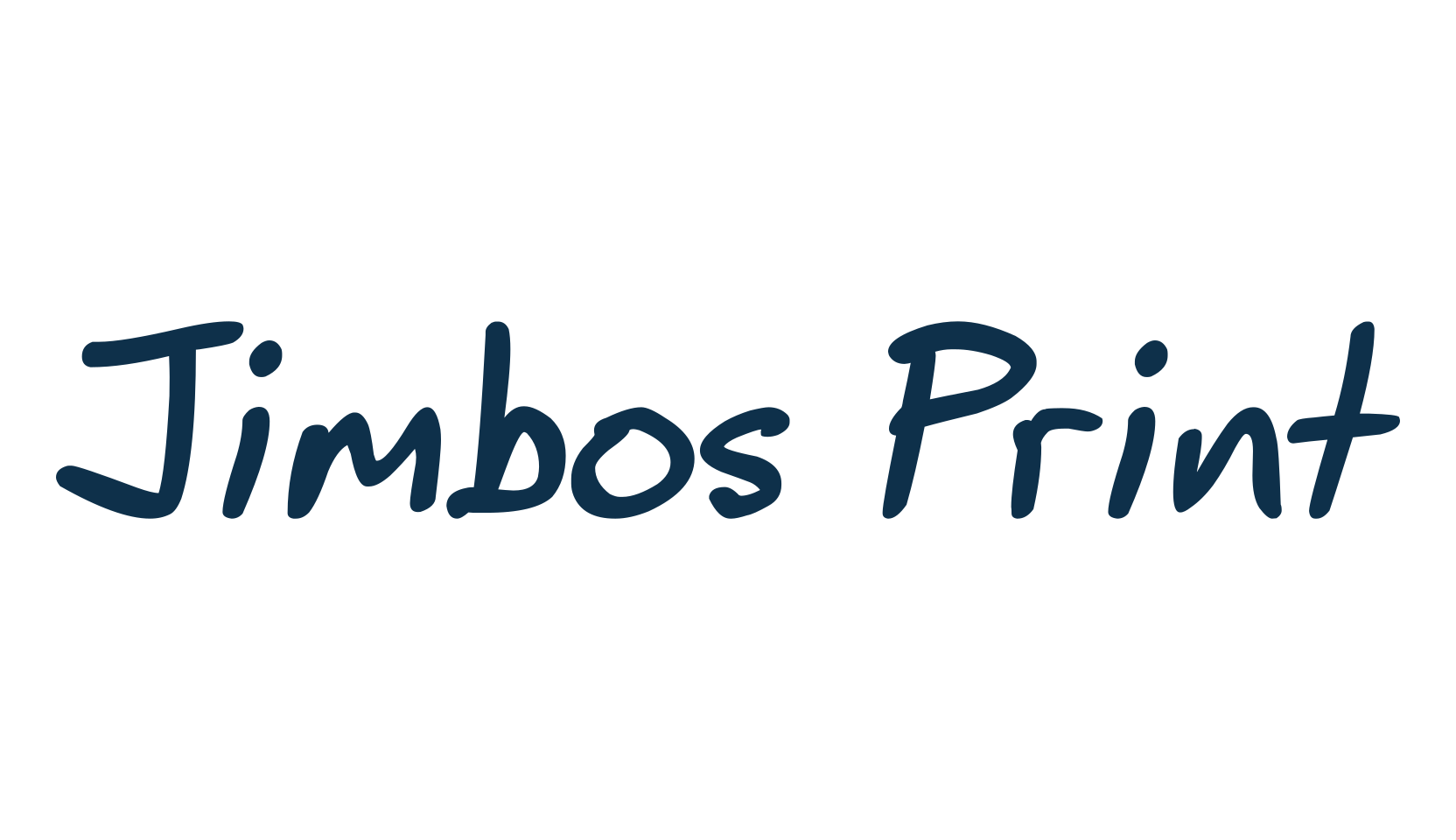 Jimbos Print, script handwritten fancy decorative calligraphy font preview