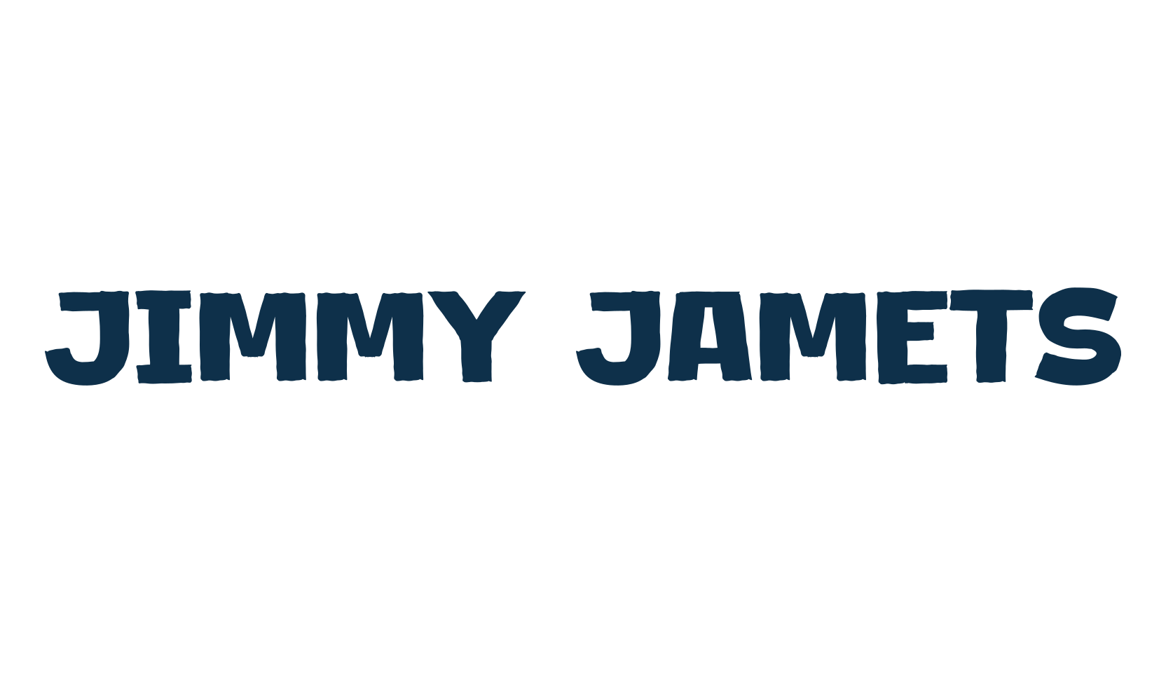 Jimmy Jamets, fancy cartoon decorative font preview