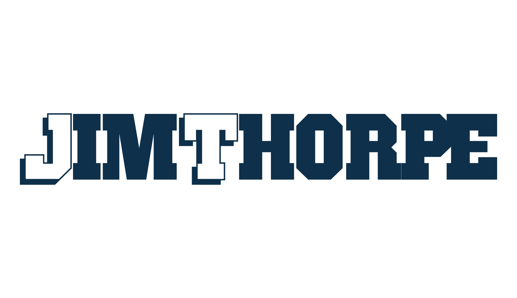 JimThorpe, old school font preview