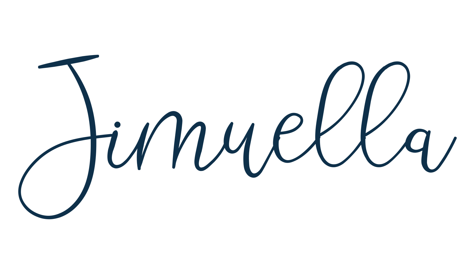 Jimuella, script handwritten fancy decorative calligraphy font preview