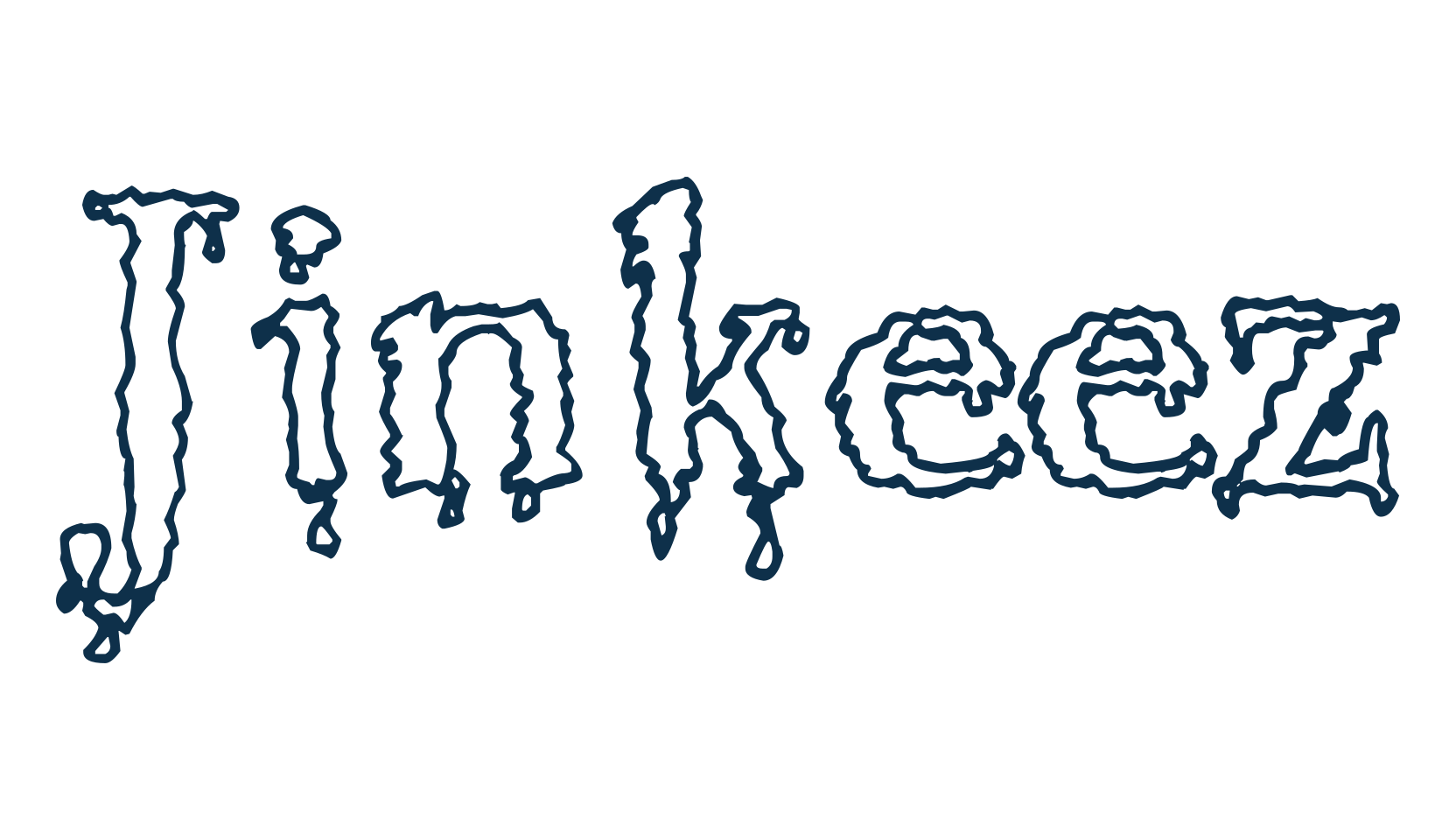Jinkeez, holiday halloween fancy decorative horror font preview