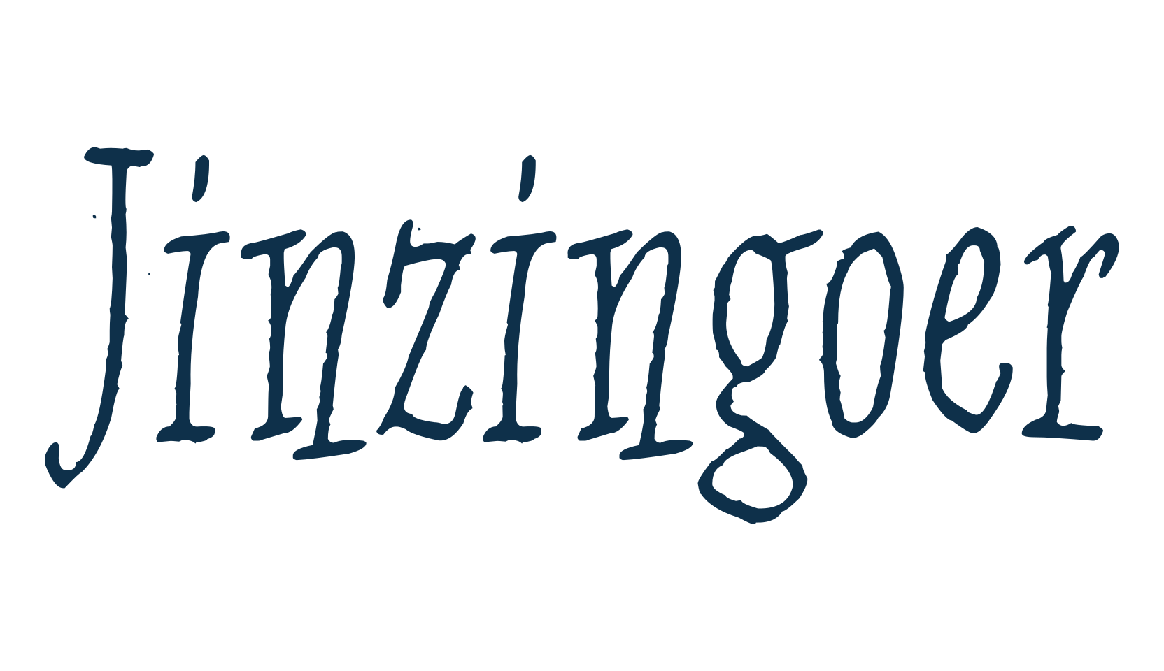 Jinzingoer, fancy various decorative font preview