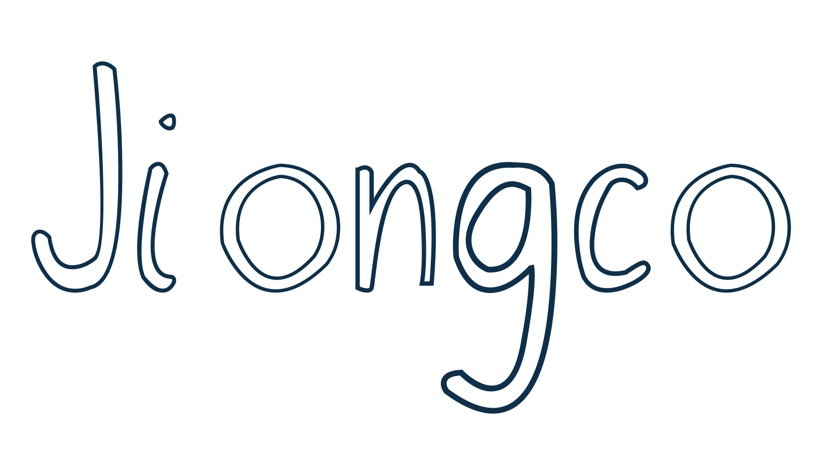 Jiongco, cartoon font preview