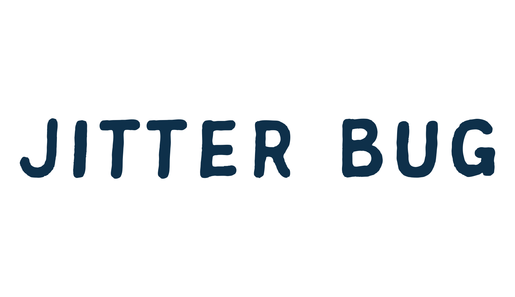 Jitter Bug, handwriting font preview