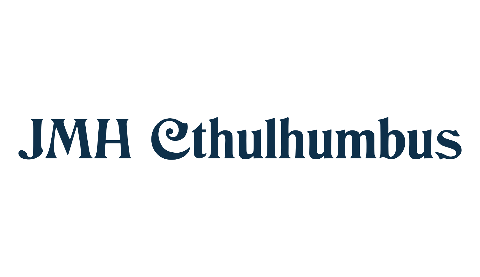 JMH Cthulhumbus, fancy retro decorative font preview