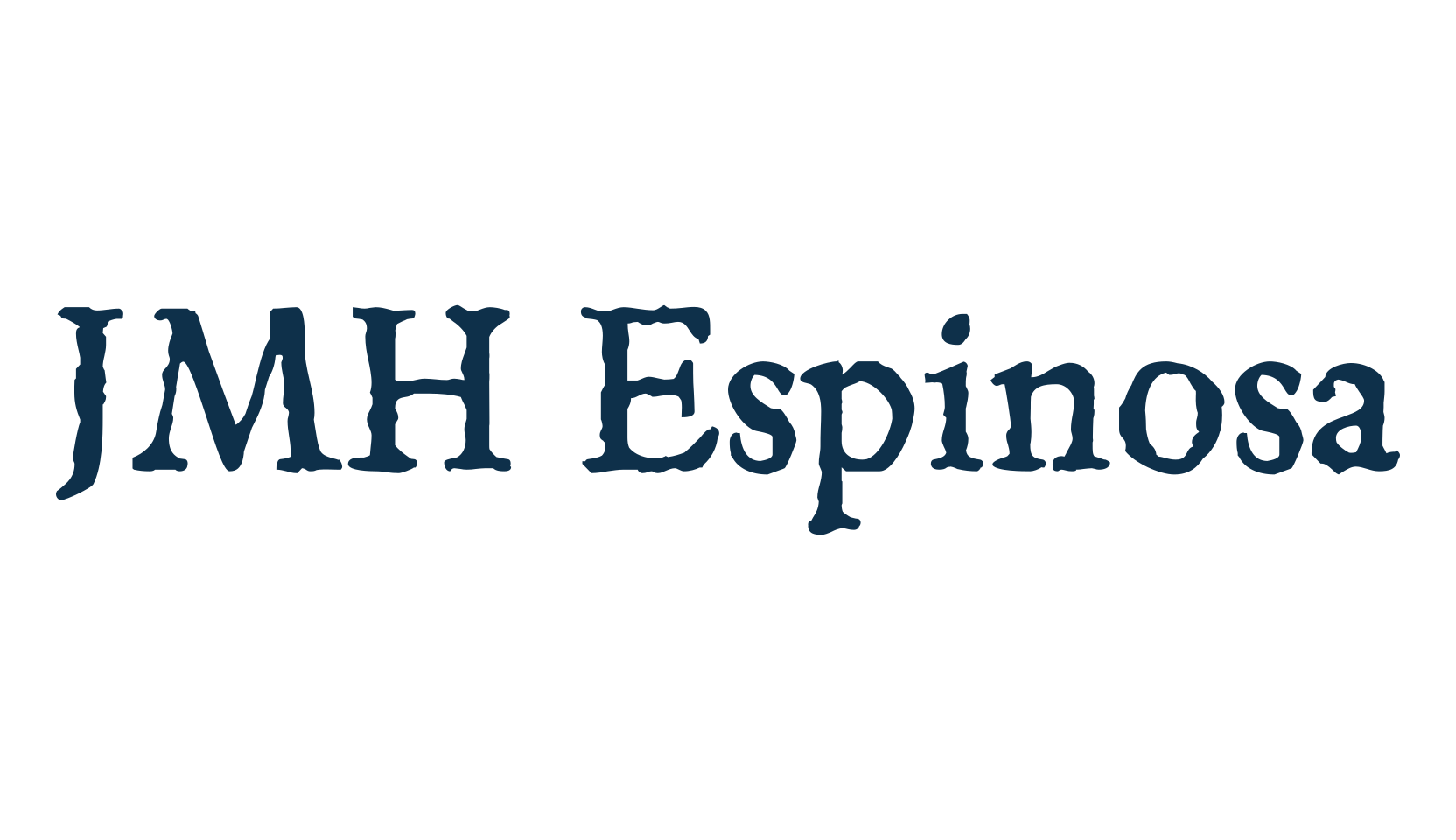 JMH Espinosa, fancy eroded decorative font preview