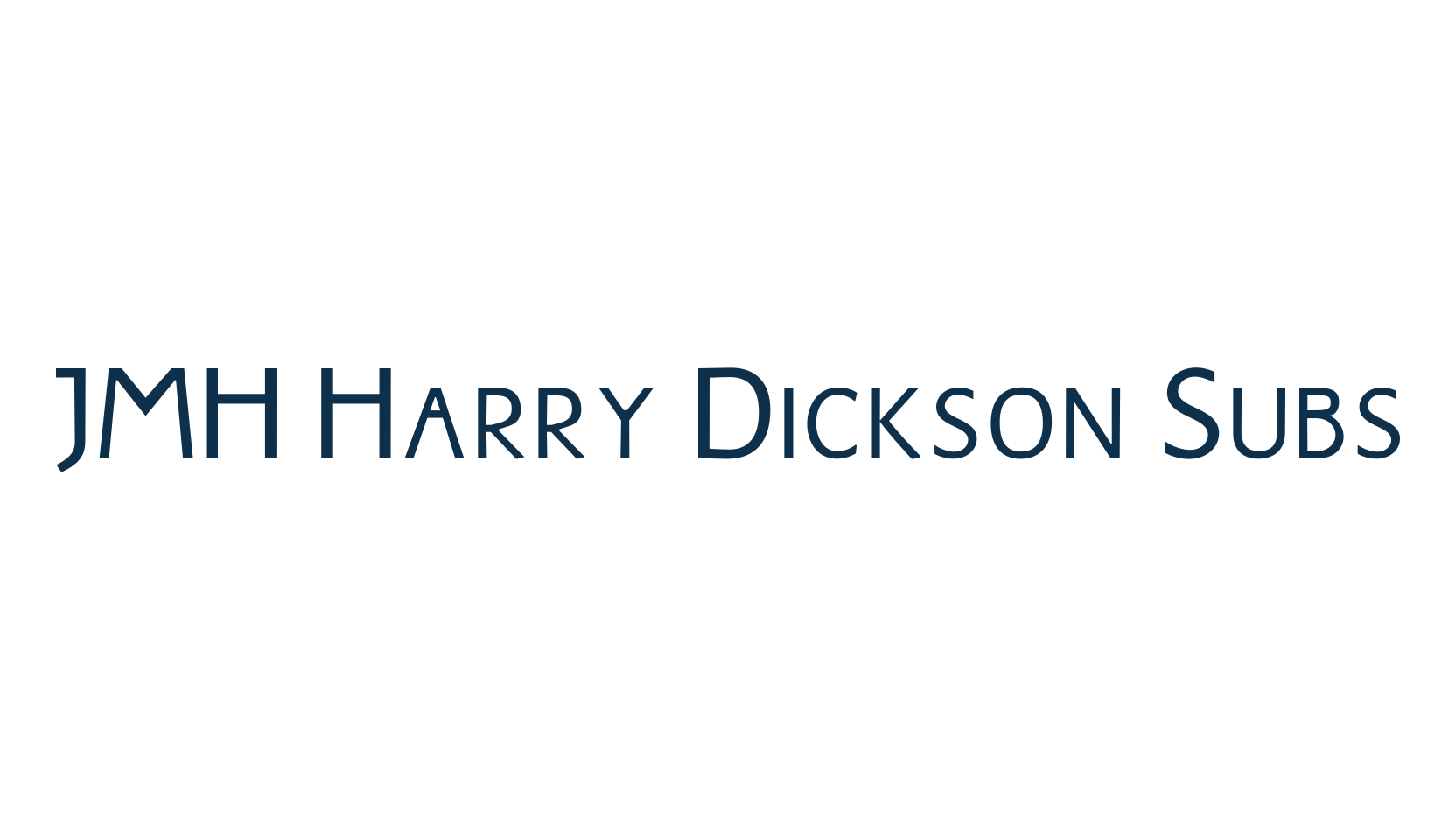 JMH Harry Dickson Subs, fancy retro decorative font preview