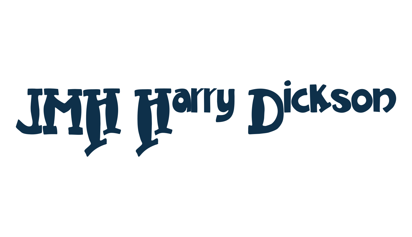 JMH Harry Dickson, fancy retro decorative font preview