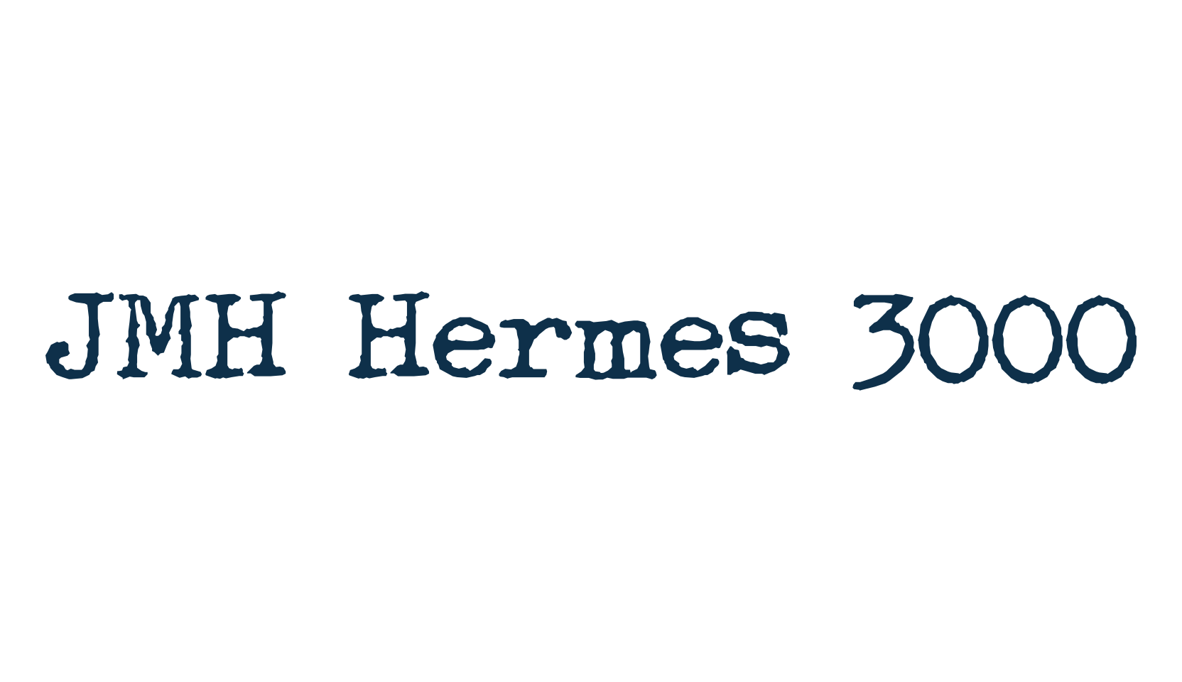 JMH Hermes 3000, fancy typewriter decorative font preview