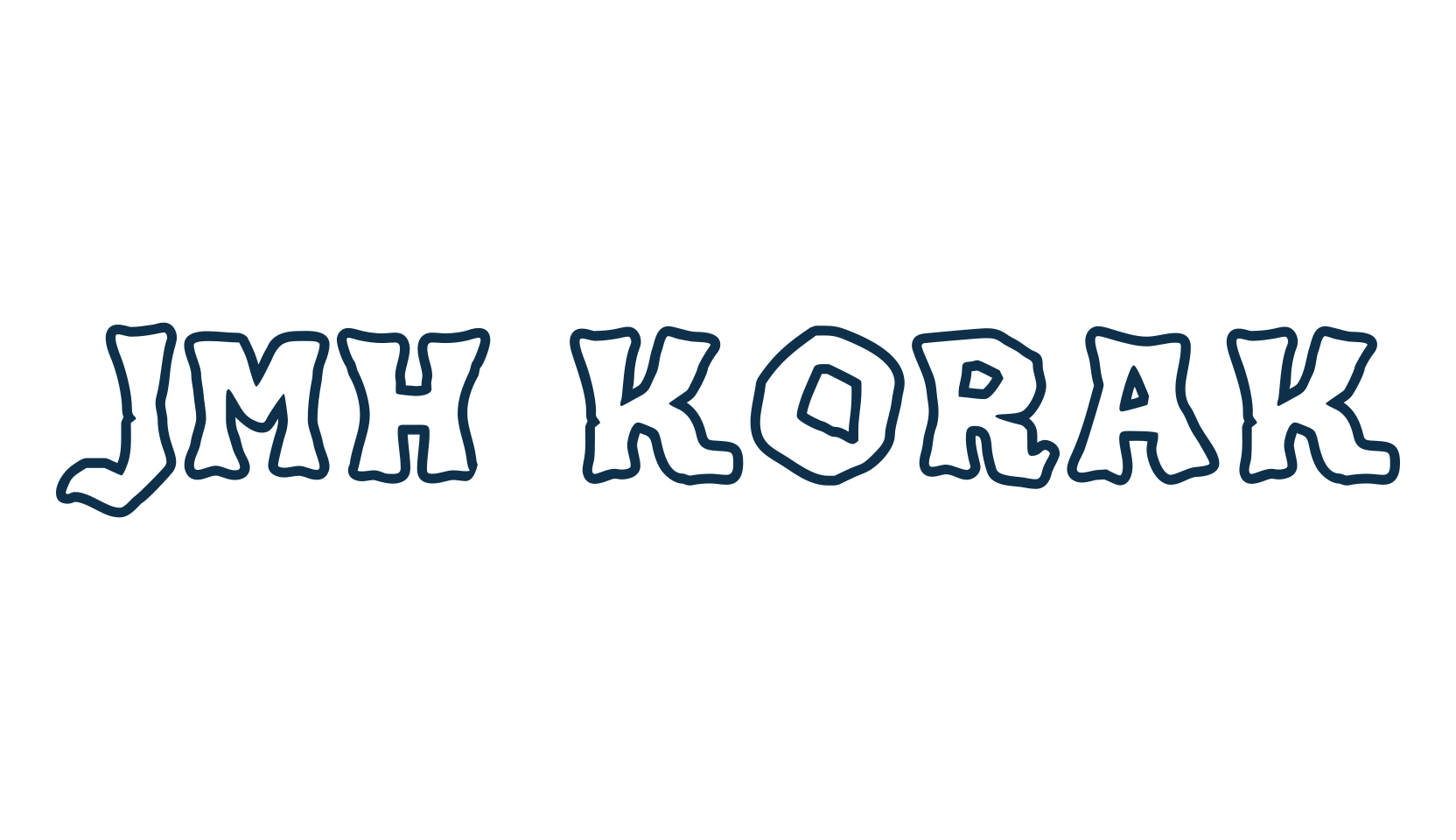 JMH Korak, fancy cartoon decorative font preview