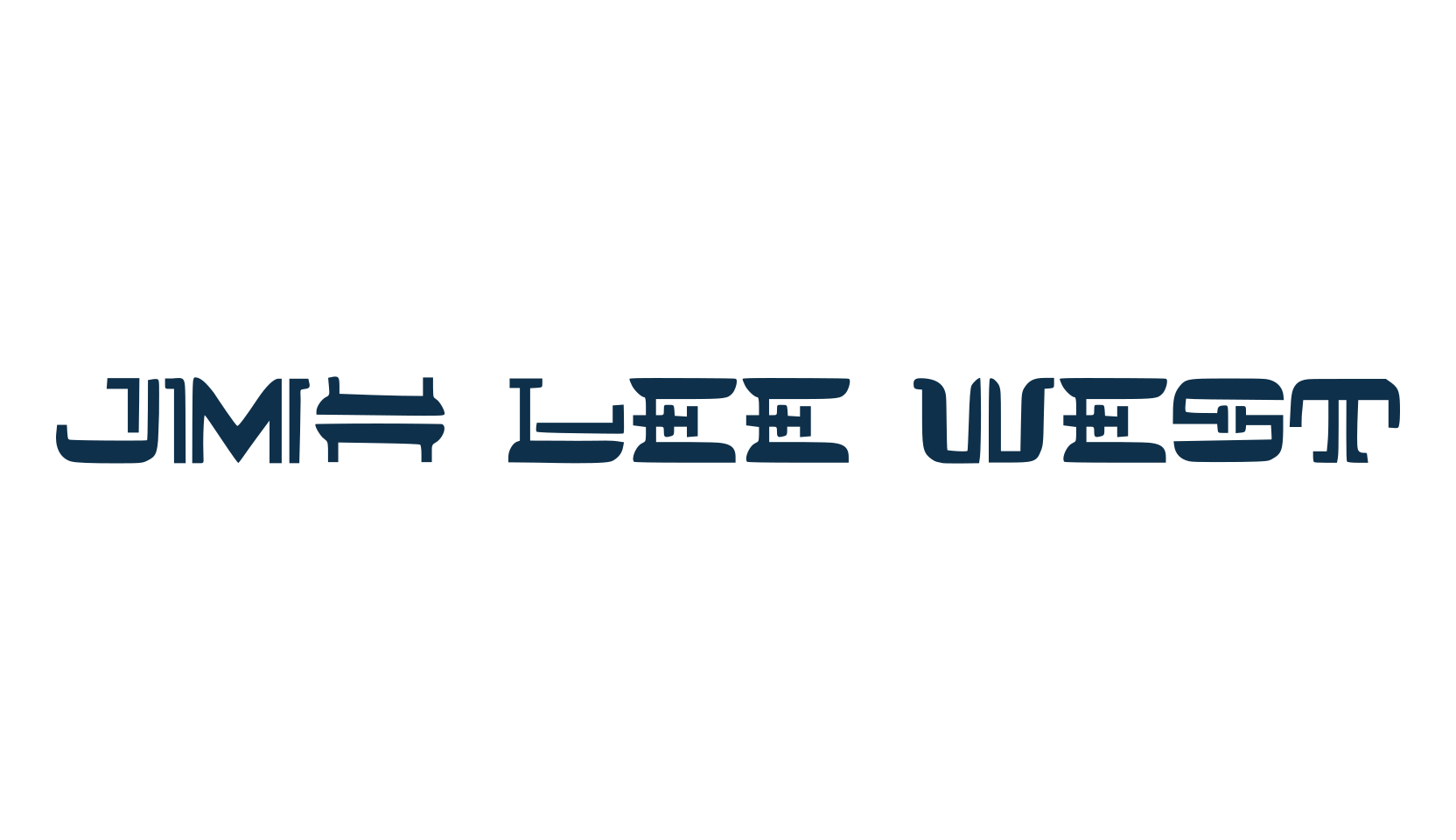 JMH Lee West, fancy various decorative font preview