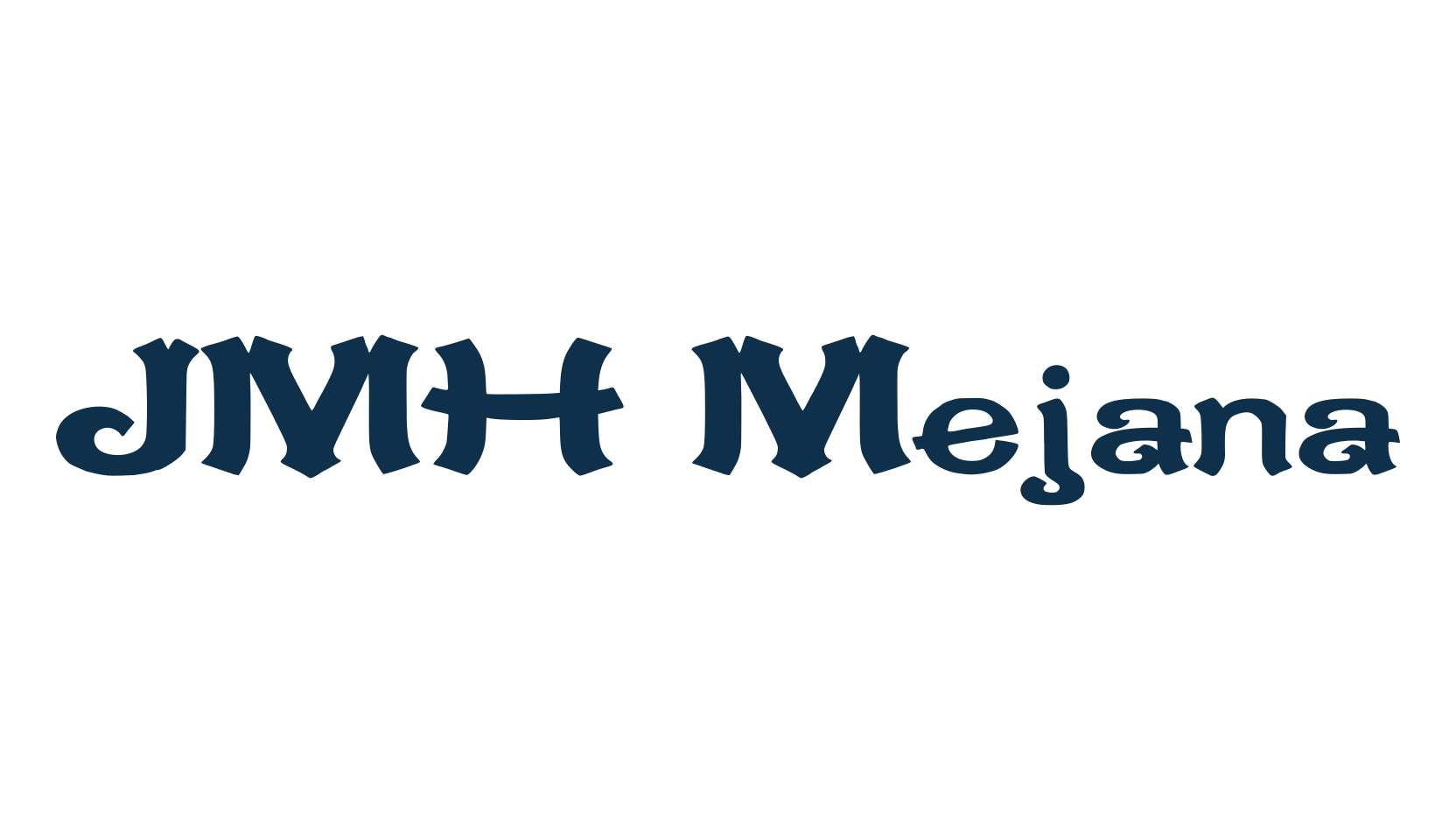 JMH Mejana, fancy retro decorative font preview