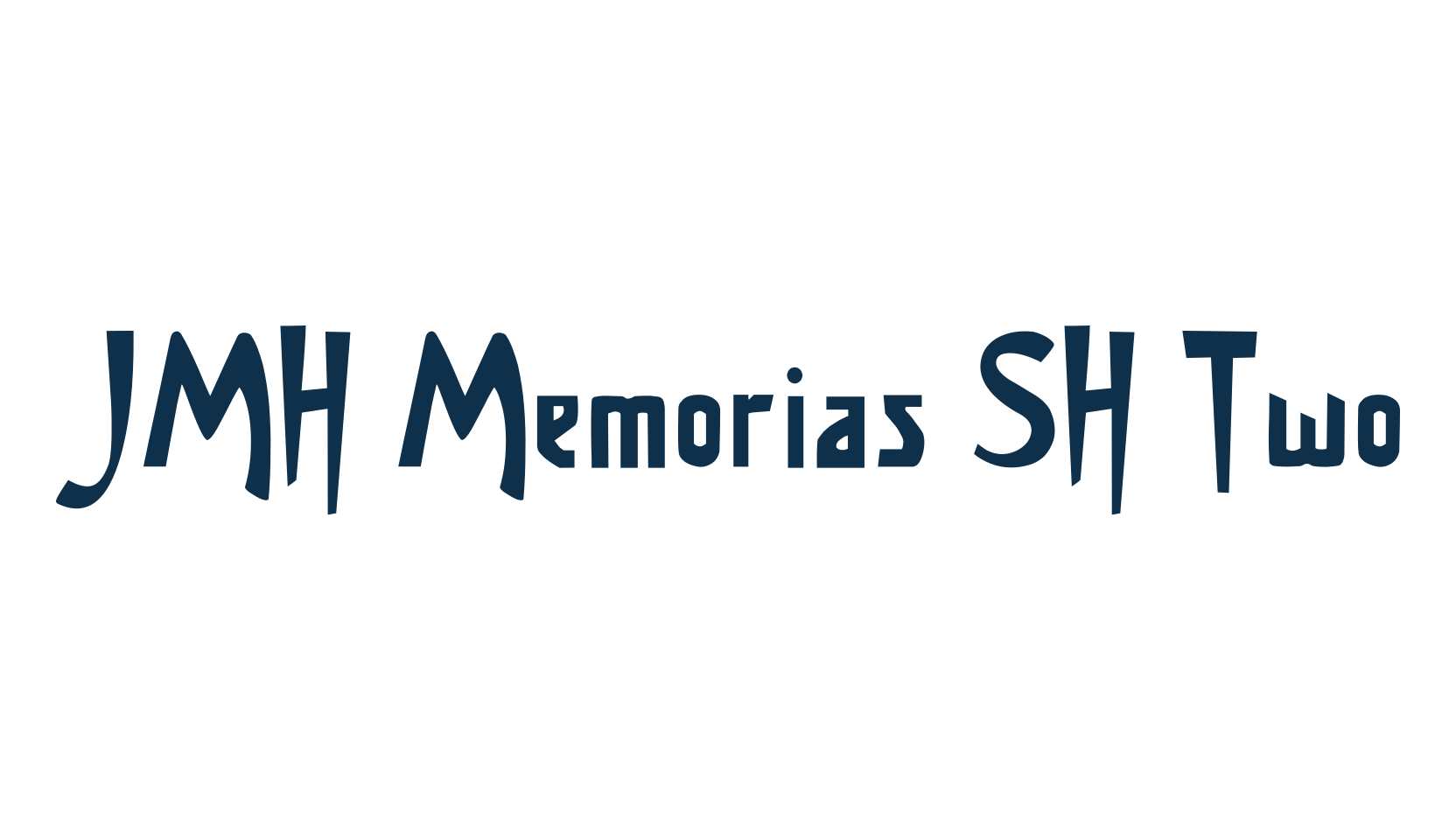 JMH Memorias SH Two, fancy retro decorative font preview