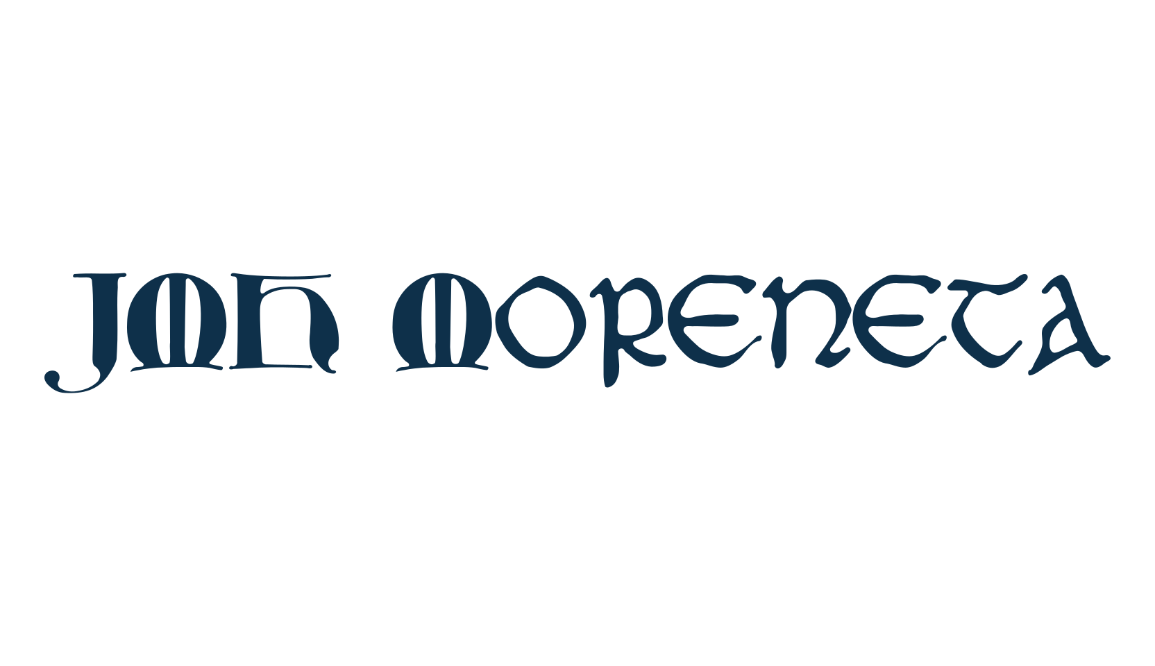 JMH Moreneta, gothic celtic font preview