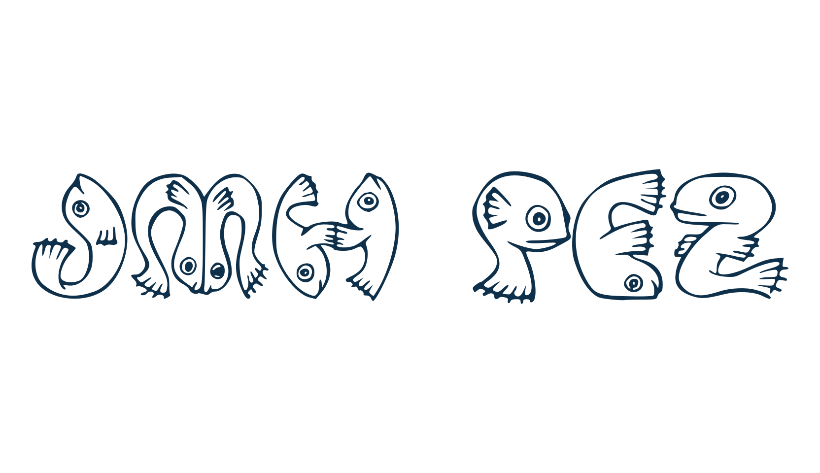 JMH Pez, fancy decorative font preview