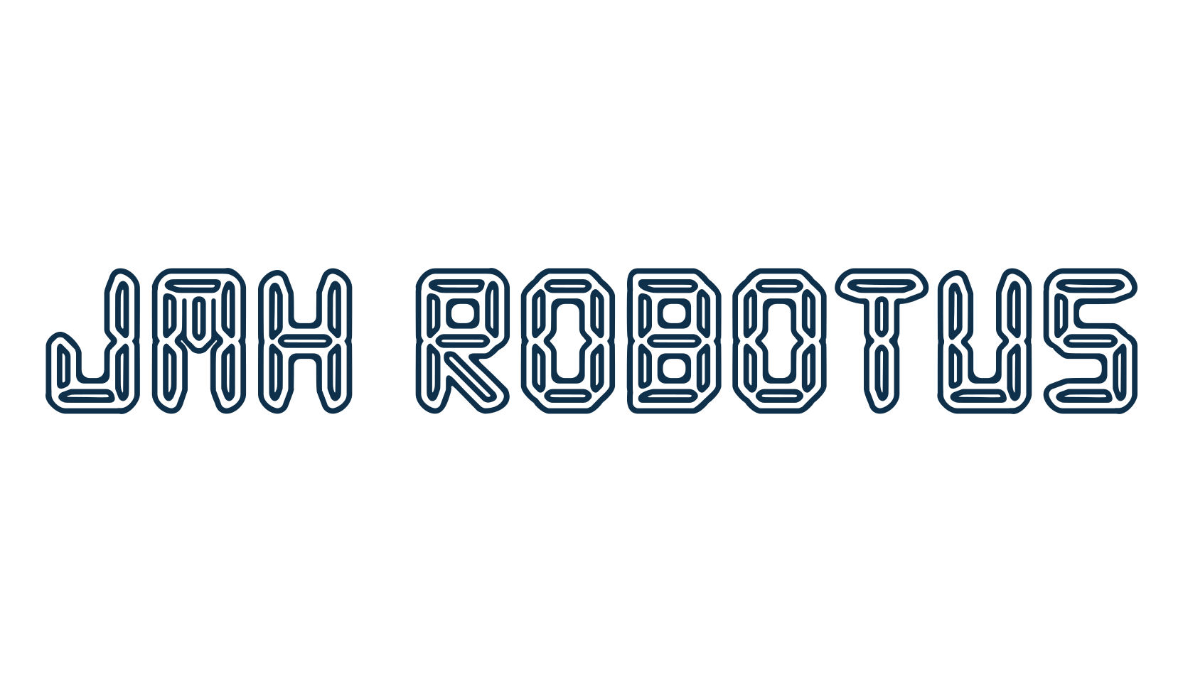 JMH Robotus, techno lcd sci-fi font preview