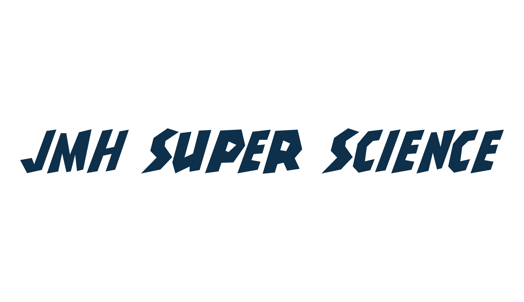 JMH Super Science, cartoon font preview