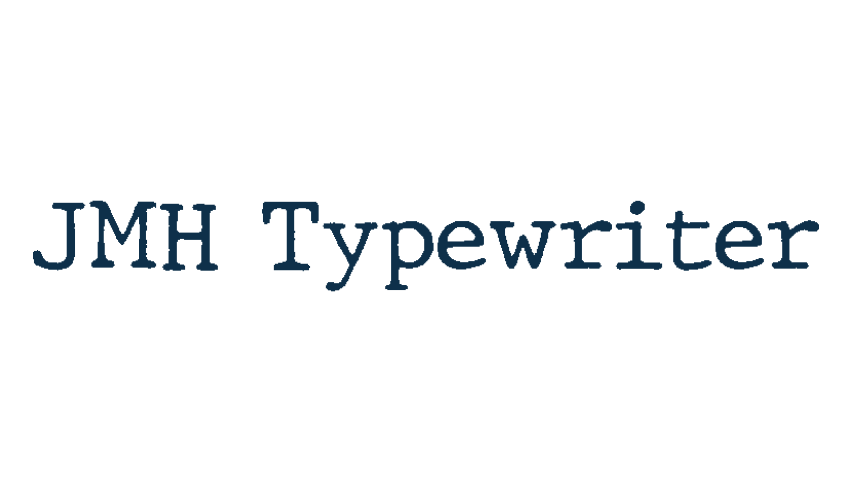 JMH Typewriter, fancy typewriter decorative font preview
