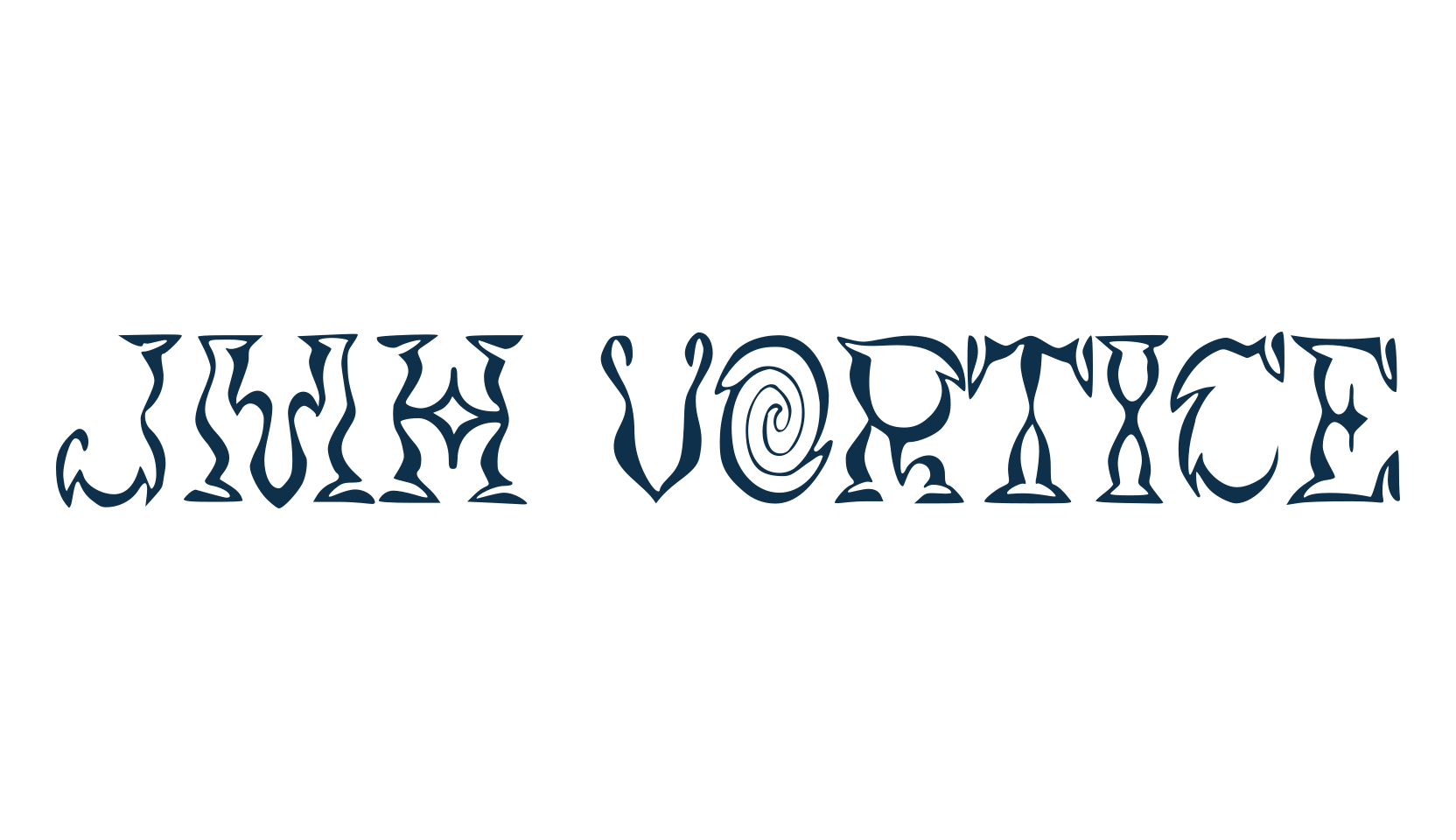 JMH Vortice, decorative font preview