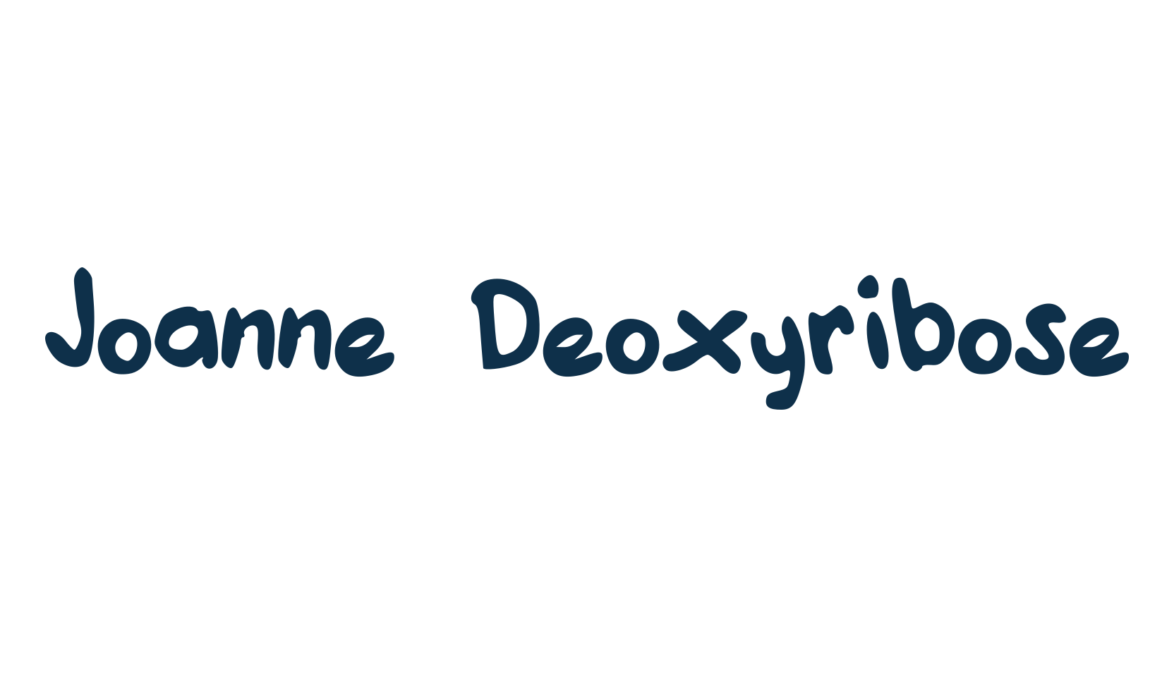 Joanne Deoxyribose, fancy cartoon decorative comic font preview