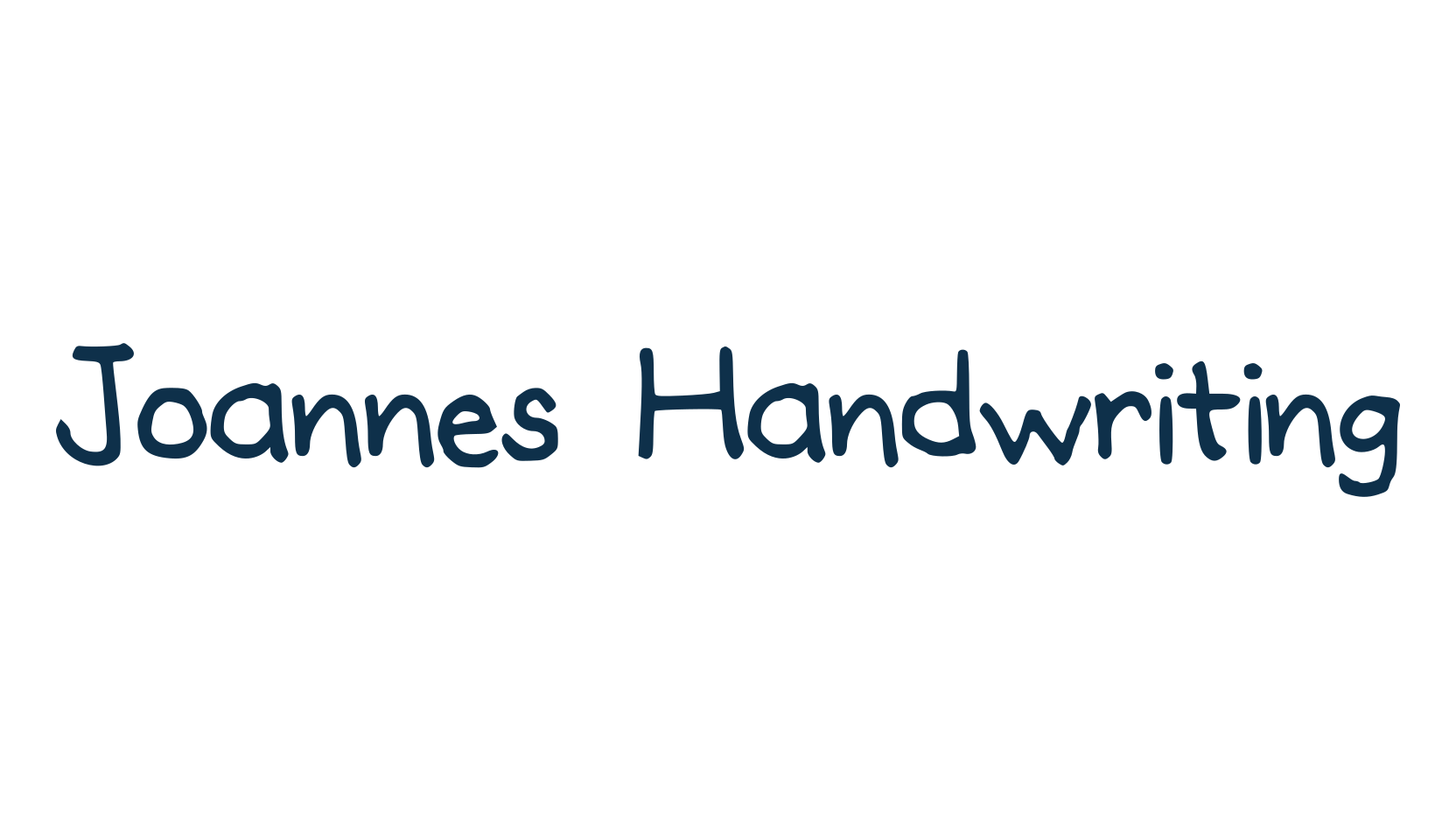Joannes Handwriting, handwriting font preview
