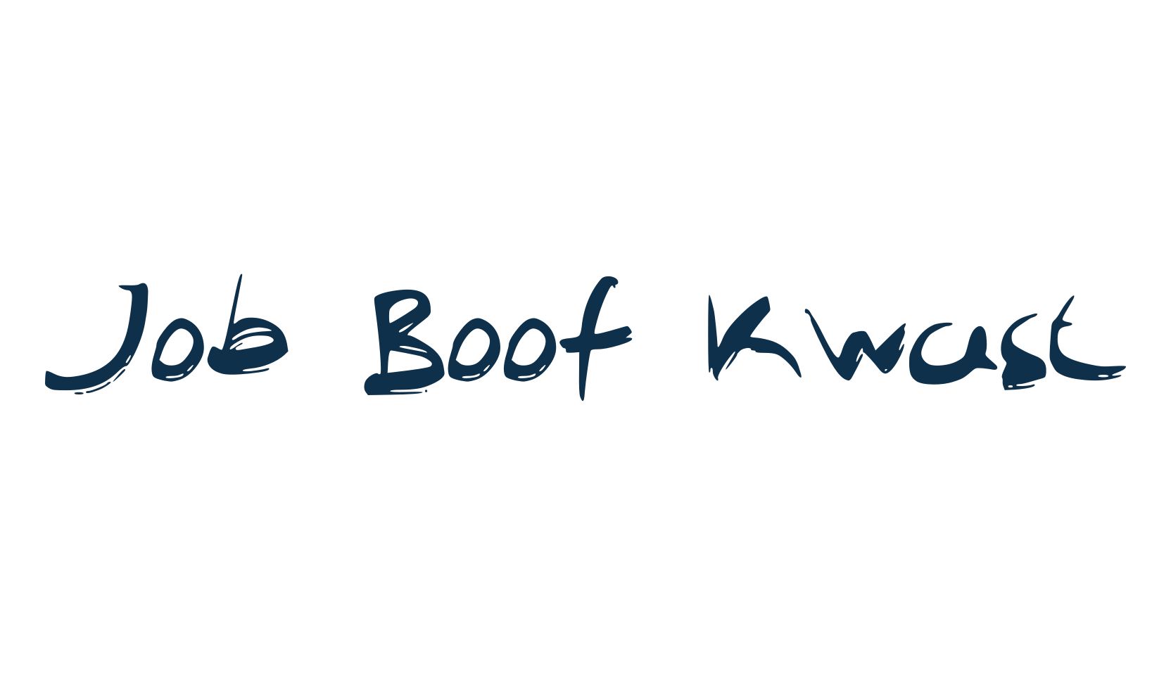 Job Boof Kwast, script brush fancy decorative calligraphy font preview