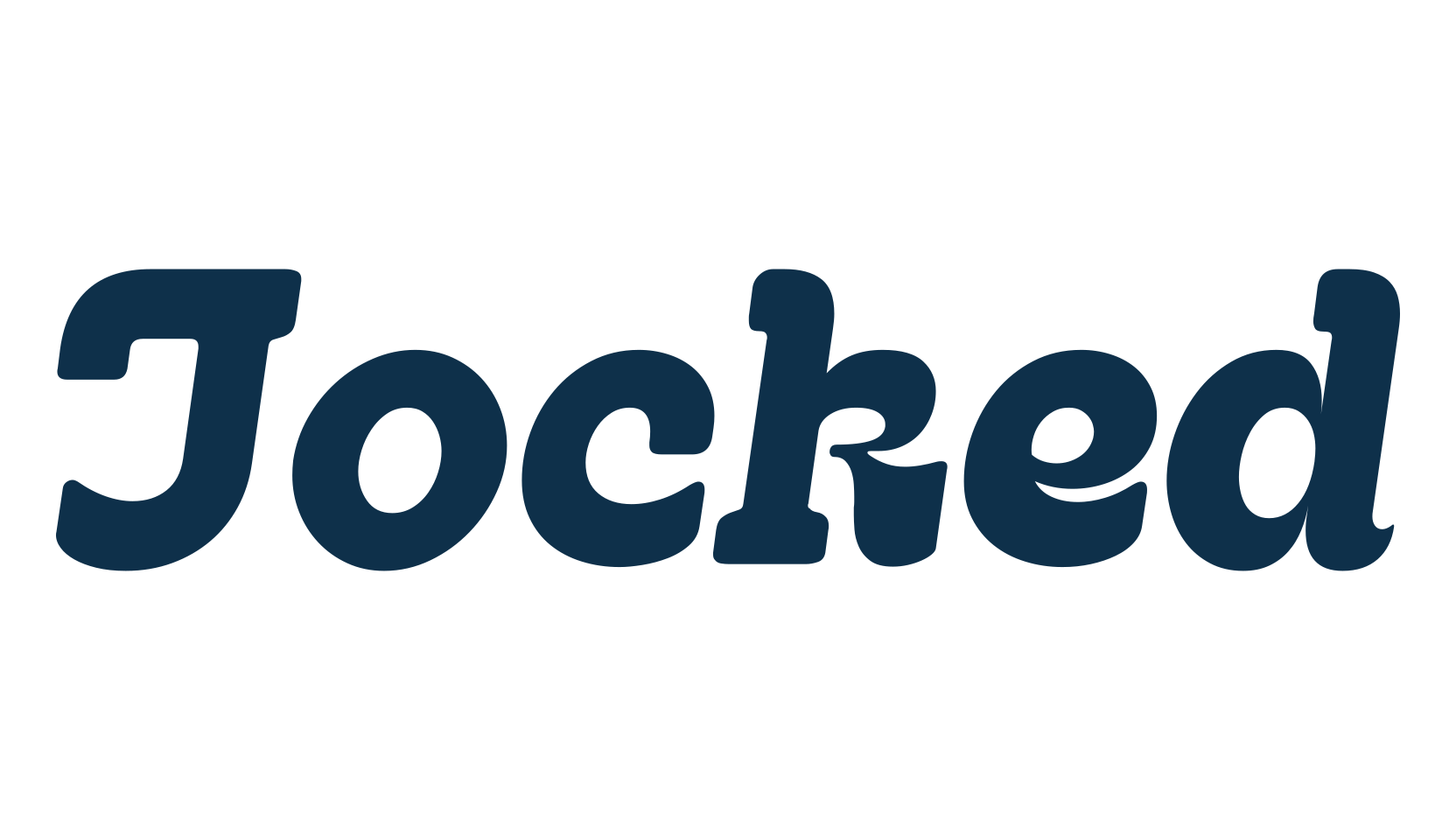 Jocked, retro font preview