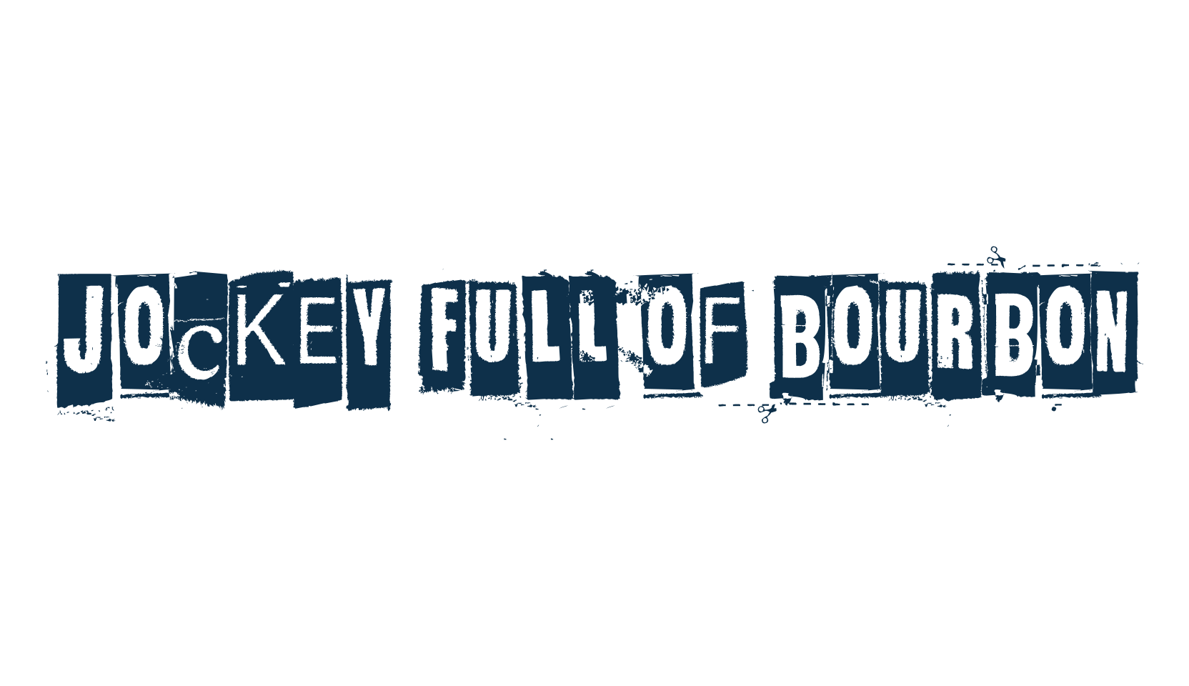 Jockey Full Of Bourbon, distorted font preview