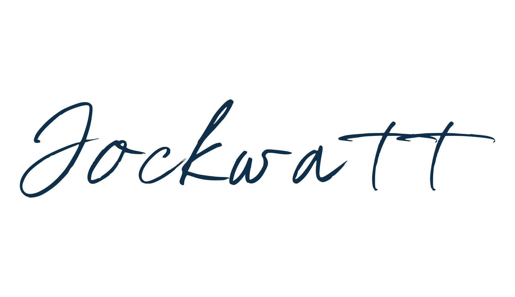 Jockwatt, handwriting font preview