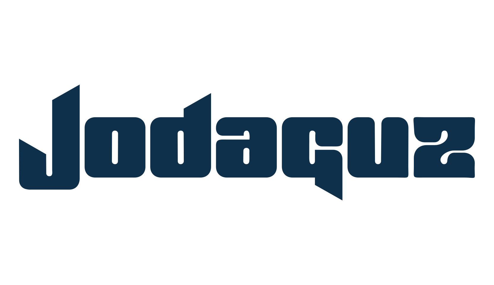 Jodaguz, techno sci-fi font preview