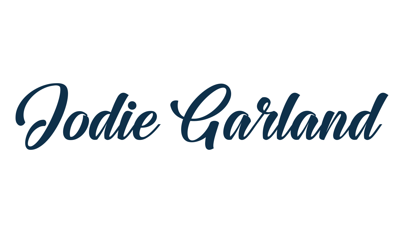 Jodie Garland, fancy old school decorative script calligraphy font preview