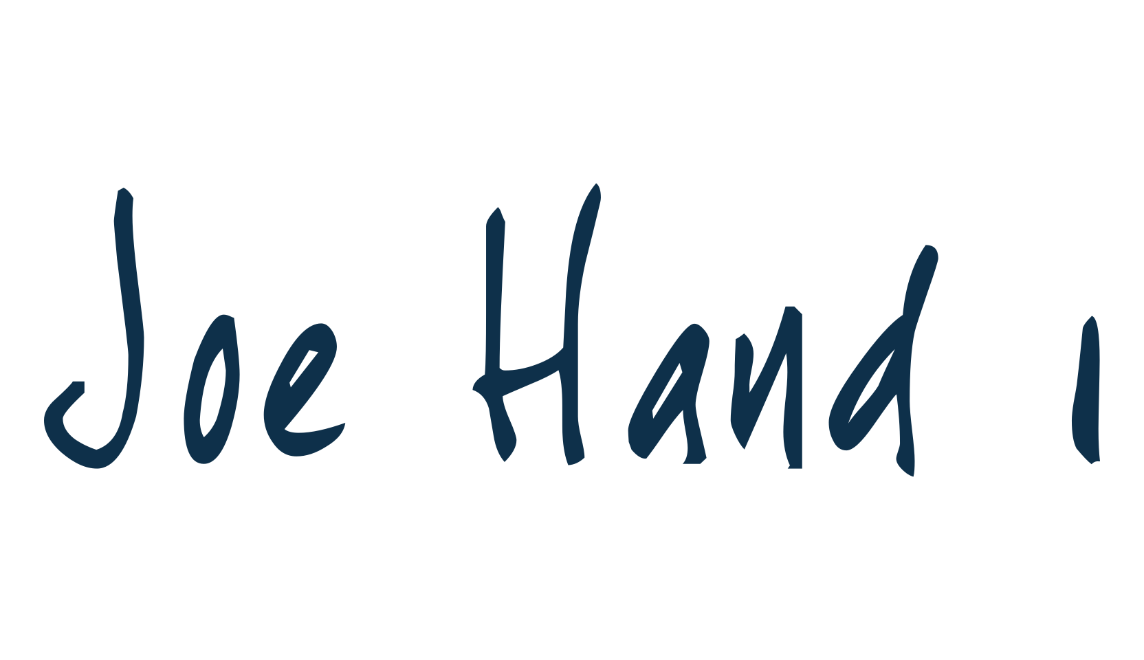 Joe Hand 1, script handwritten fancy decorative calligraphy font preview