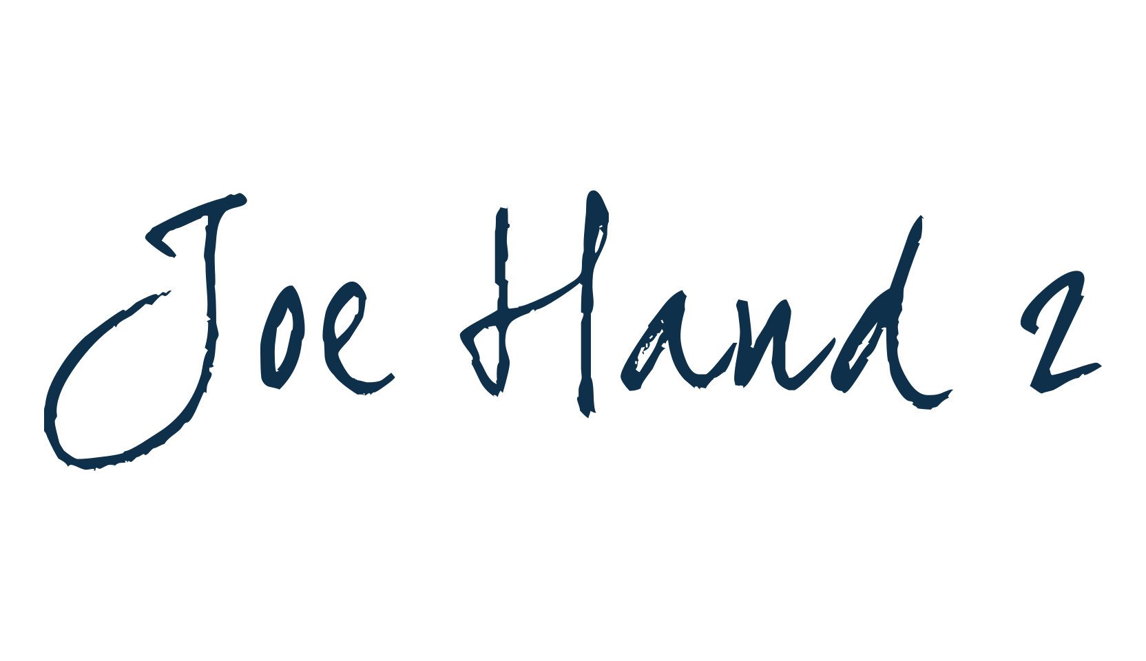 Joe Hand 2, script handwritten fancy decorative calligraphy font preview